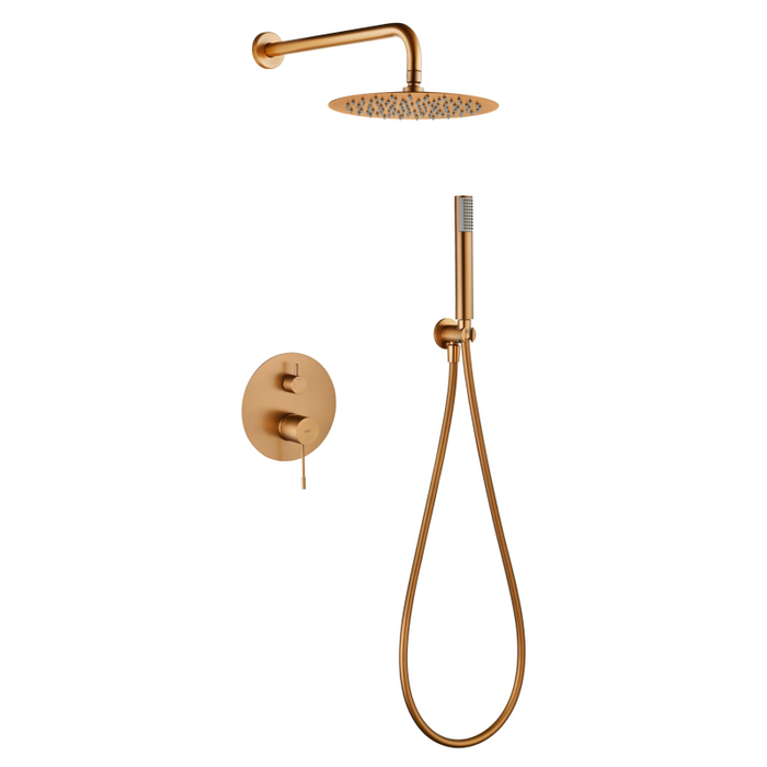 IMEX GPG053/ORC GENOVA-PIAMONTE Monomando Conjunto Empotrado Oro Rosa Cepillado