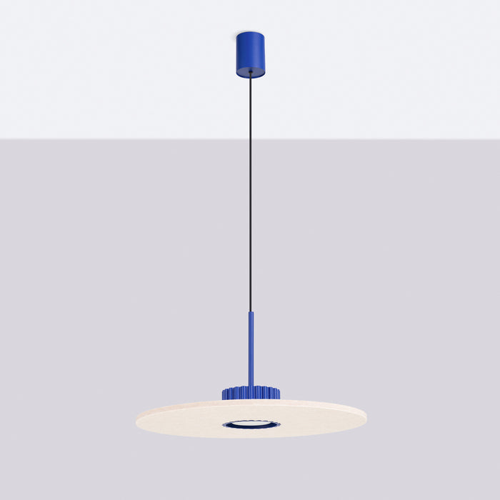SOLLUX SL.2693 Lámpara colgante OVO 1 ultramaryna/beżowa filc Gx53
