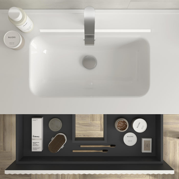 SALGAR 121744 KIRA Mueble+Lavabo IBON 120cm Blanco Mate