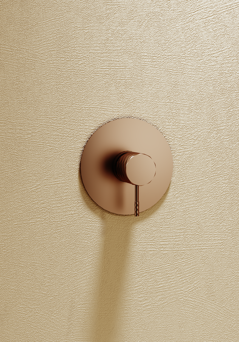 IMEX SMG053/ORC GENOVA-PIAMONTE Conjunto Monomando Ducha Oro Rosa Cepillado