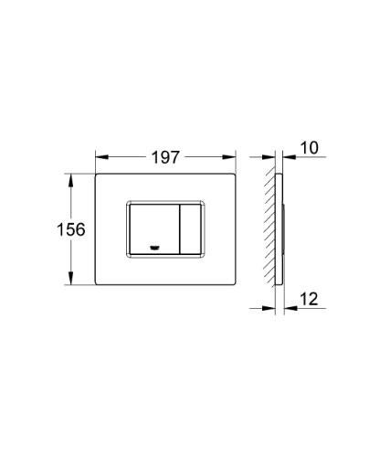GROHE 38 776 SD0 Escudo SKATE Cosmo SD Horizontal