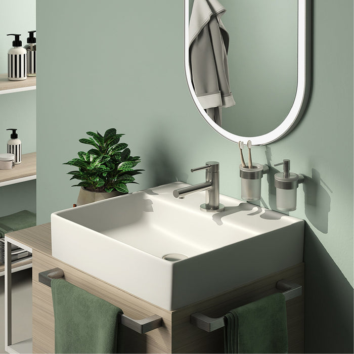 GEDY PI703800000 PIRENEI Brushed Ring Towel Holder