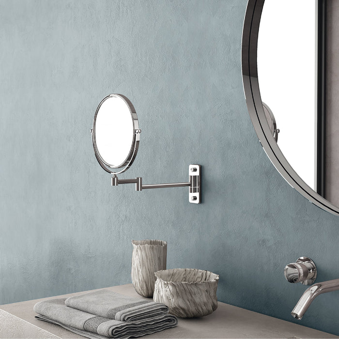 GEDY CO202413000 GAIA Chrome Magnifying Mirrors