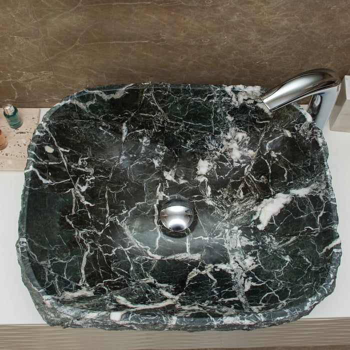 FORZINI FZ-BK/ZB-MB-101 DIANA Lavabo de mármol Verde muy oscuro