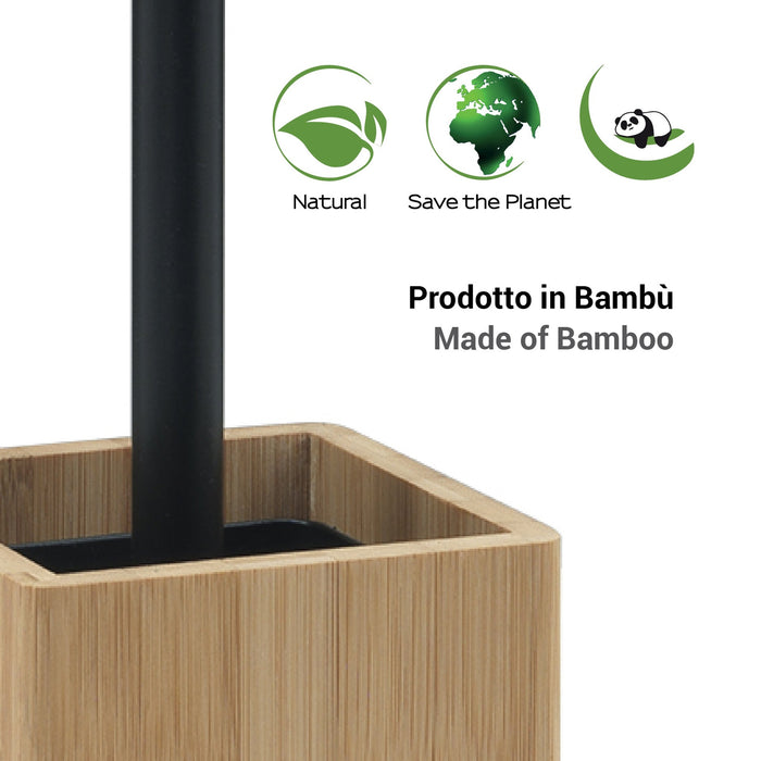 GEDY BN334100000 BONNIE Escobillero Natural Negro Mate