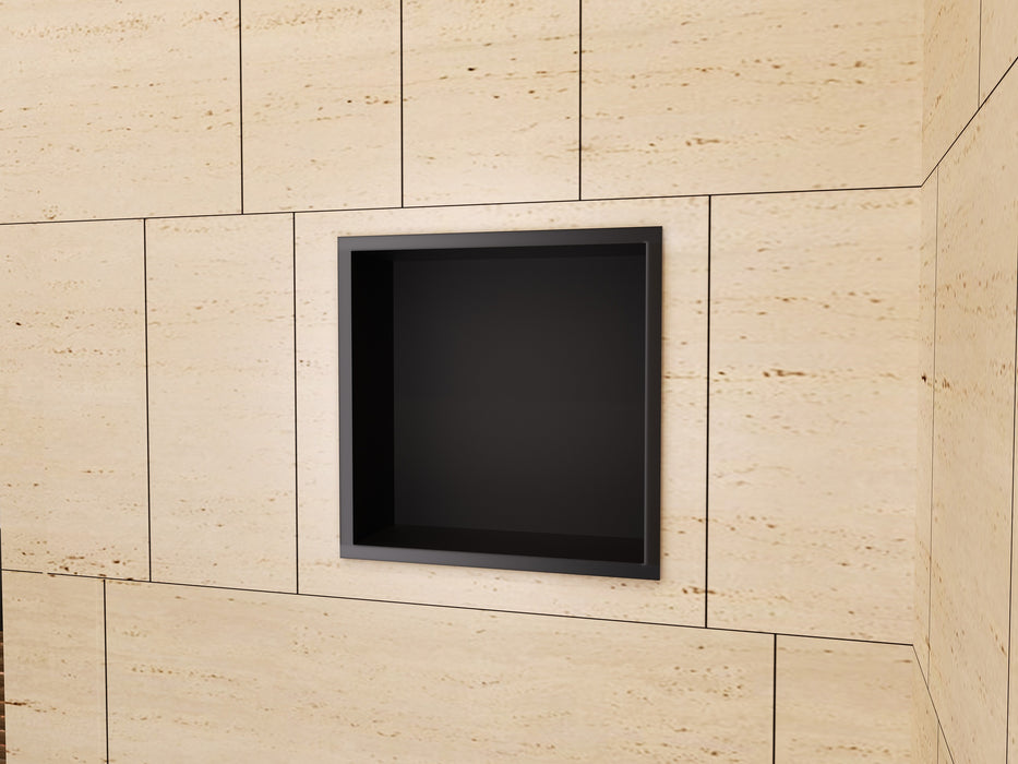 MEDIMEX HOR001/NG ATLANTIC Hornacina 33x33 Negro Mate