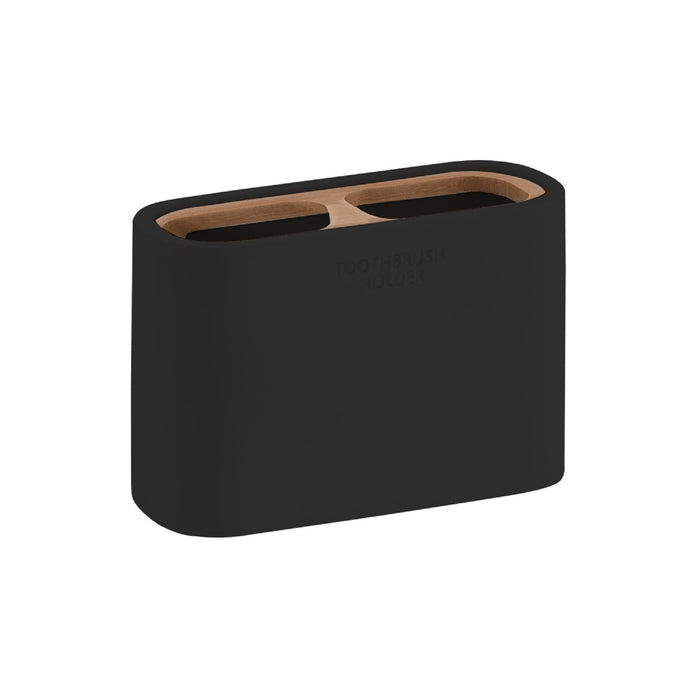 GEDY 13991400000 NINFEA Set 5 Piezas Negro Mate-Bambú