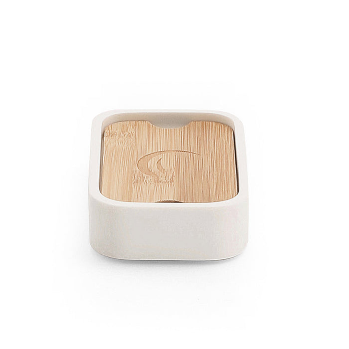 GEDY 13110200000 NINFEA Jabonera Blanco-Bambú