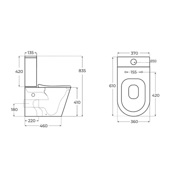 FOSSIL 04875 BECA Inodoro Completo Negro Mate