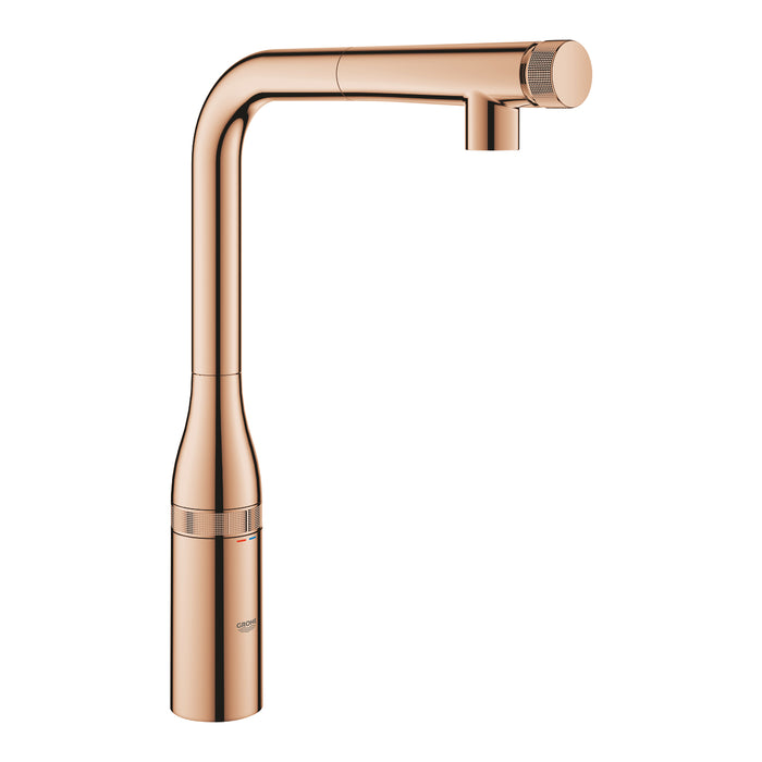 GROHE 31 615 DA0 ESSENCE Monomando de fregadero con smartcontrol integrado cobre brillo