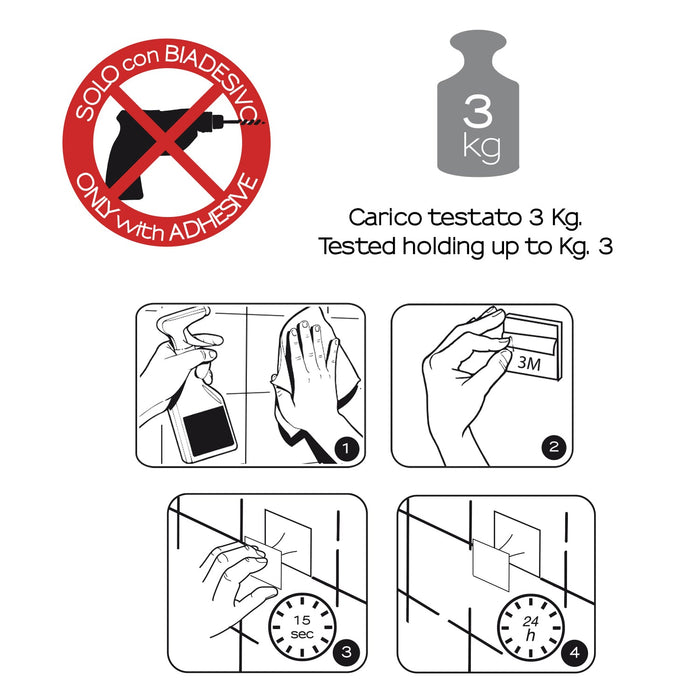 GEDY WZ271300100 WIZARD Percha Cromo