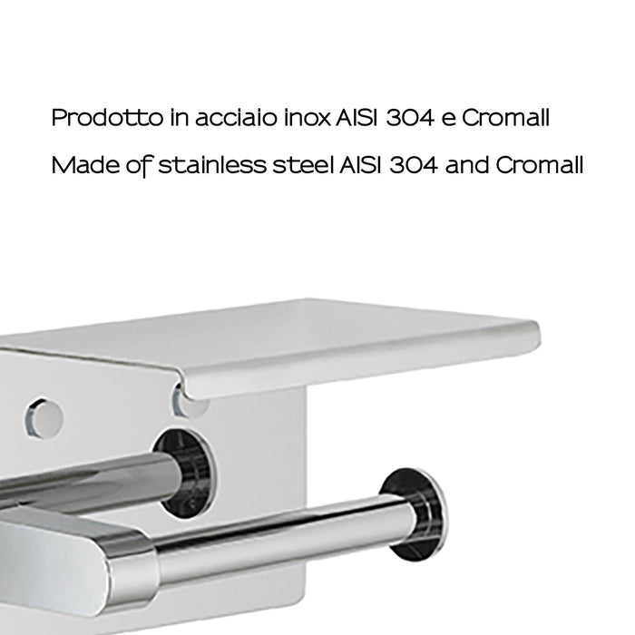 GEDY 28391300000 Toilet Paper Holder With Support Surface