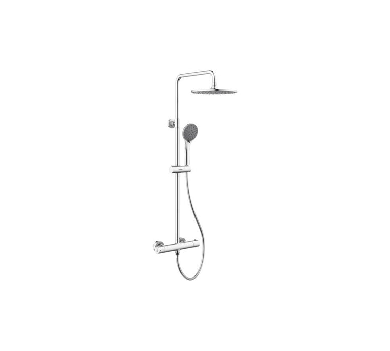 GENEBRE CT67110 19 OSLO Columna Termostática Fija con Equipo de Ducha