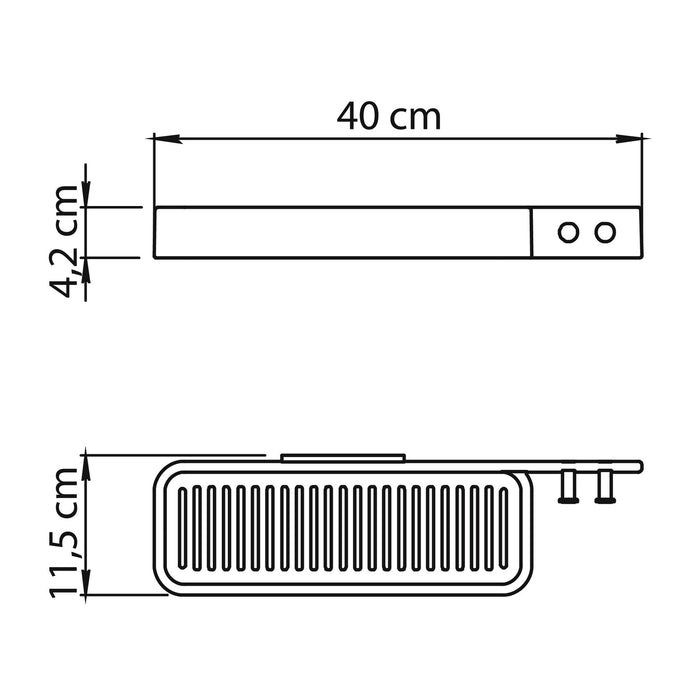 GEDY A9181300000 IL GIGLIO Portaobjetos Cromo