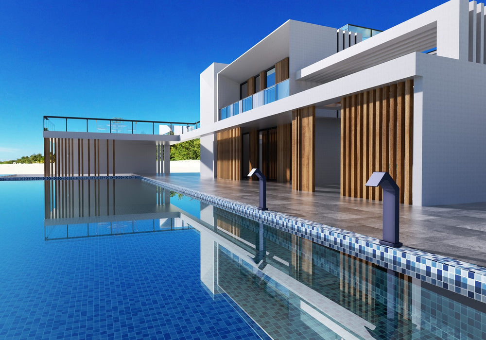 POOLIMEX CPN002/AAO NIÁGARA Rociador Cascada De Piscina 15Cm Acero S.316 Azul Océano