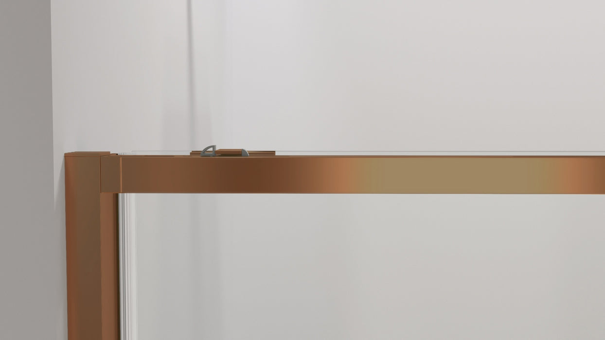 GME TWENTY Mampara Angular Ducha 2F+2C Cobre Transparente