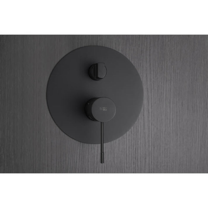 IMEX GPQ038/NG TOP Conjunto de Ducha Empotrado Monomando Negro Mate
