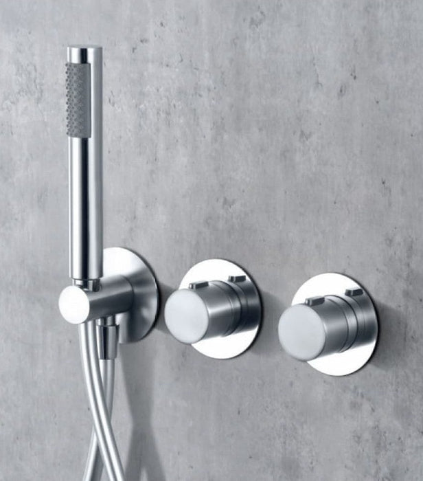 IMEX GTB056 BREDA Conjunto Ducha Monomando Empotrado Cromo