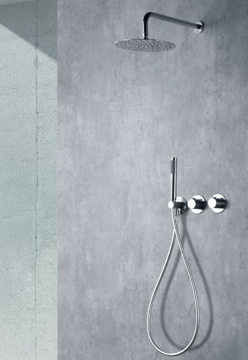 IMEX GTB056 BREDA Conjunto Ducha Monomando Empotrado Cromo