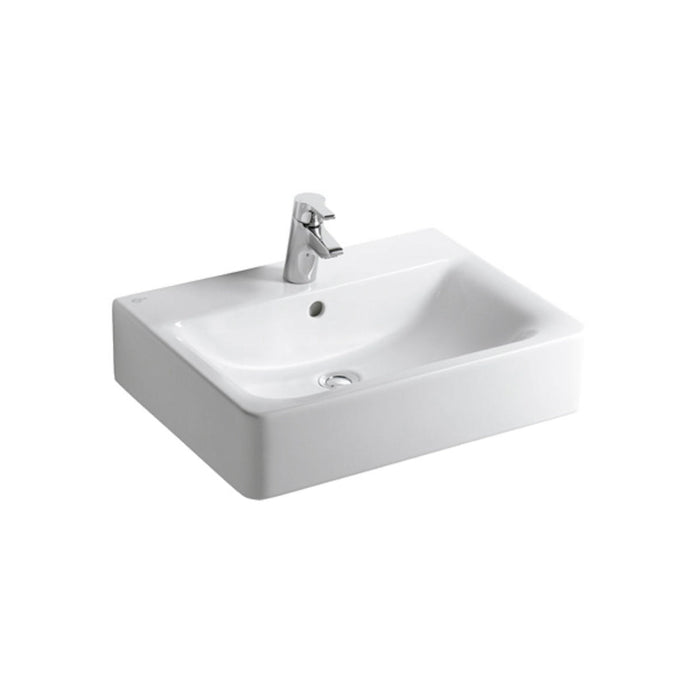 IDEAL STANDARD CONNECT Wall Hung Sink Cubic Porcelain Color White
