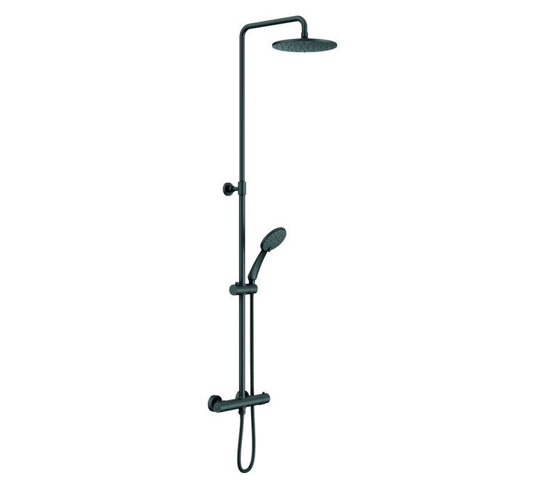 GENEBRE CT67111 19 41 OSLO Extendable Thermostatic Column with Shower Equipment Black