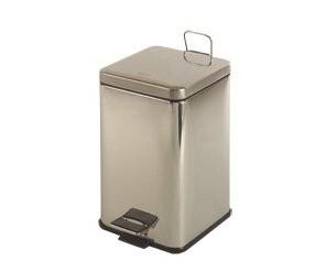 MEDICLINICS PP1214C Cubo Pedal Cuadrado 14,5L. Inox Brillo 5 a 7 Días Mediclinics 