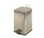 MEDICLINICS PP1214C Cubo Pedal Cuadrado 14,5L. Inox Brillo 5 a 7 Días Mediclinics 