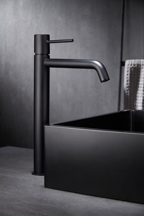 IMEX BDM039-3NG MONZA Grifo Monomando Lavabo Alto Negro Mate