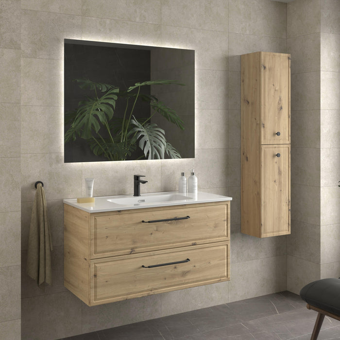SALGAR RUNA Mueble+Lavabo IBON Color Roble