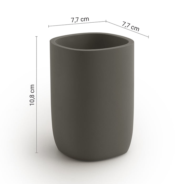 GEDY YL988100000 YLENIA Portacepillos gun metal