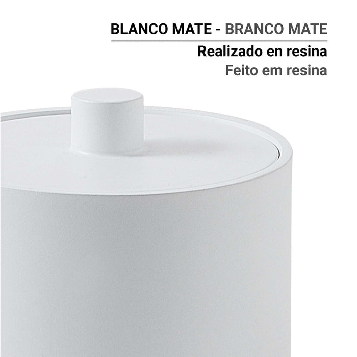 GEDY BR030200000 BRENDA Contenedor Blanco Mate
