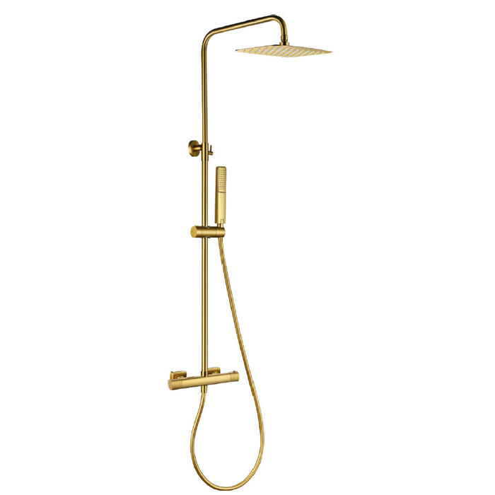 IMEX BTF065/OC FIRENZE-SASSARI Termostatico Conjunto Ducha Oro Cepillado