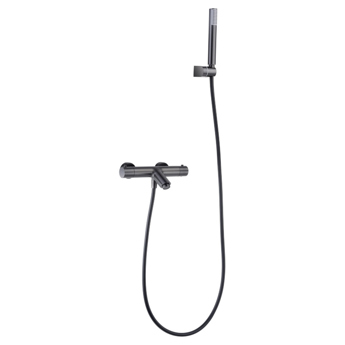 IMEX BTM039-4BGM MONZA Kit Baño/Ducha Termostatico Black Gun Metal
