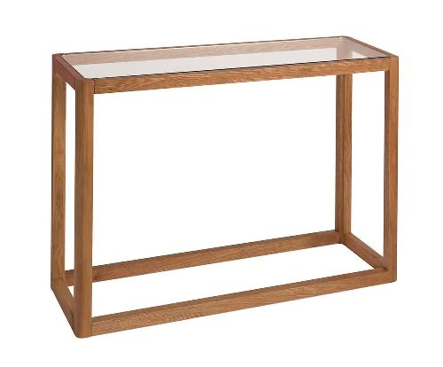 ANDREA HOUSE MU74180 Consola Mad.Roble/Vidrio 100X32X75