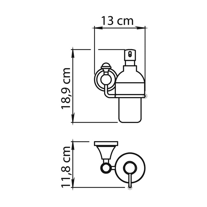 GEDY NV801300000 NEVIS Chrome Dispenser