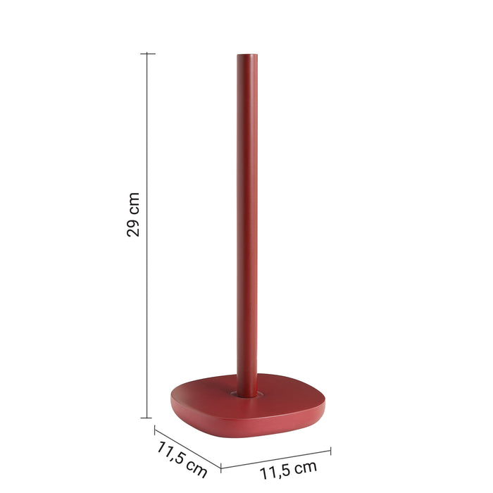 GEDY MA890600300 MACARON Soporte para rollo de papel cocina rojo mate