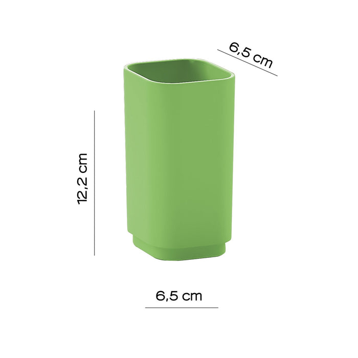 GEDY 6398V700300 SEVENTY Green Toothbrush Holder