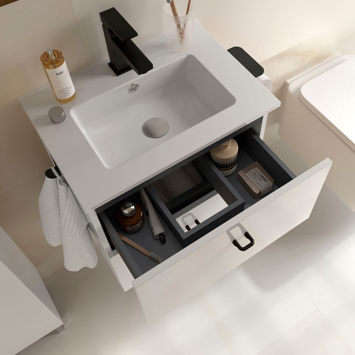 SALGAR INARA Conjunto Mueble 2C Fondo Reducido Blanco Satinado