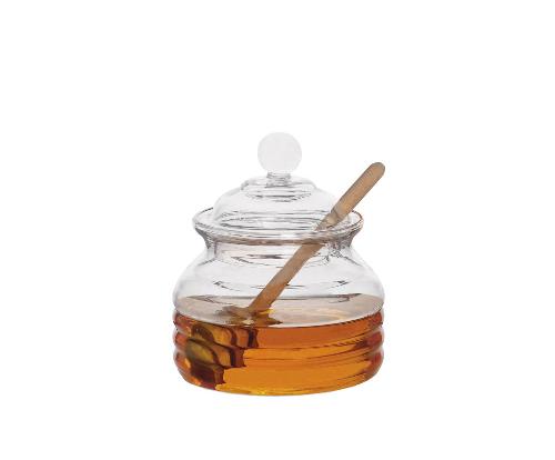 ANDREA HOUSE MS24551 Tarro Vidrio Miel C/Cuchara 300Ml