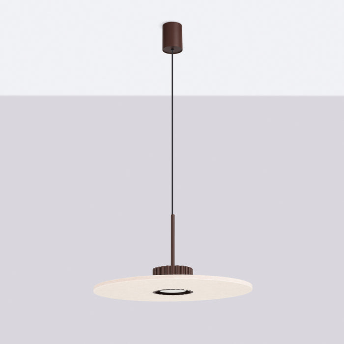 SOLLUX SL.2694 Lámpara colgante OVO 1 brązowa/beżowa filc Gx53