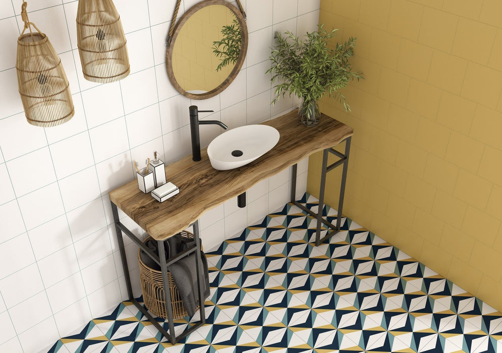 DUNE 188502N DORIA MUSTARD 20x20 Porcelánico Esmaltado