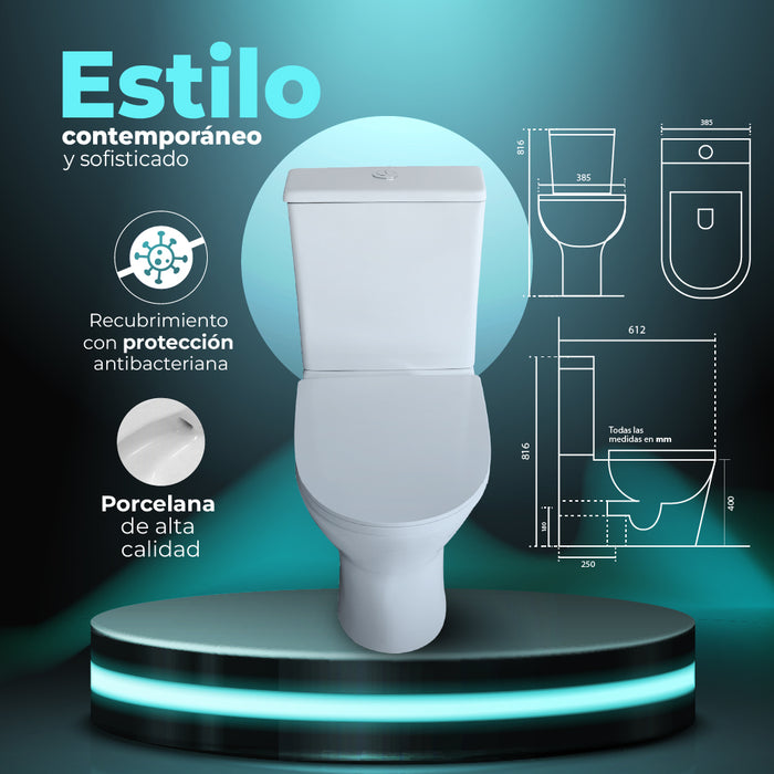 NOVOBATH LISBOA Rimless Toilet Complete White