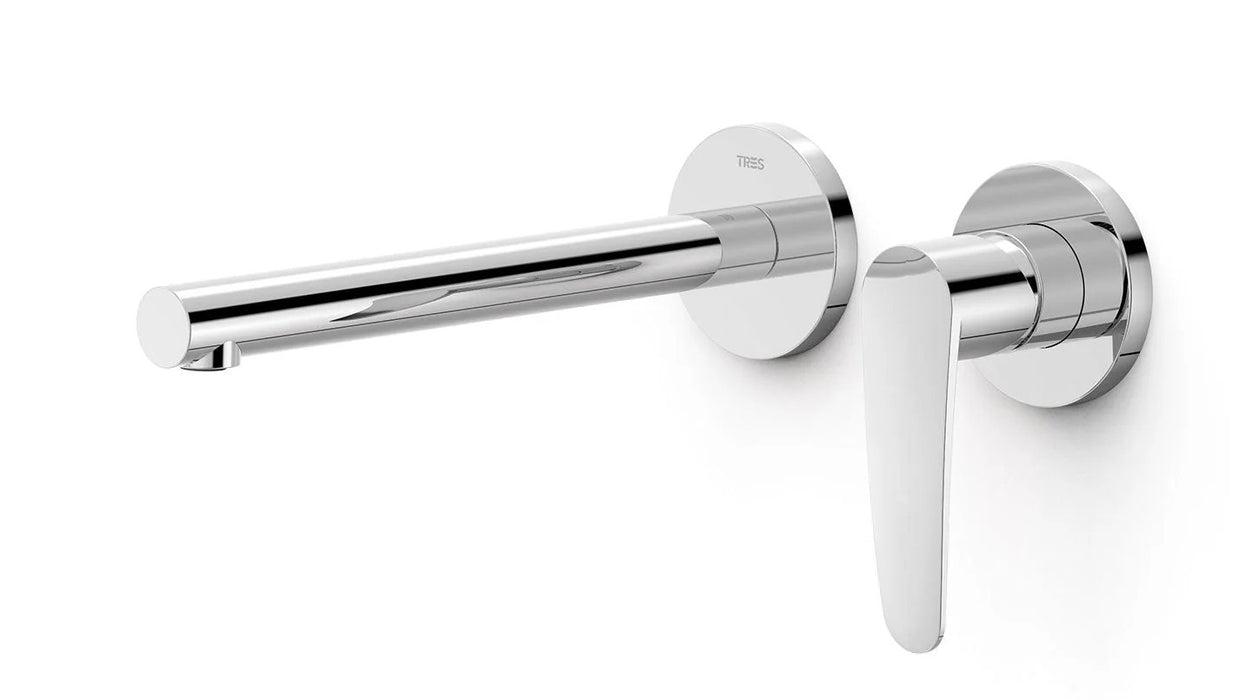 TRES 20430022 FLAT Pieza Vista para Cuerpo Empotrado De Lavabo Color Cromo