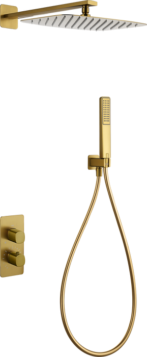 IMEX GTF065/OC FIRENZE-SASSARI Conjunto Termostático Empotrado Oro Cepillado