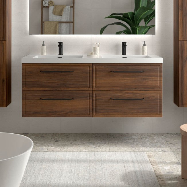 SALGAR 121804 RUNA Mueble+Lavabo TOSCANA 140cm Nogal