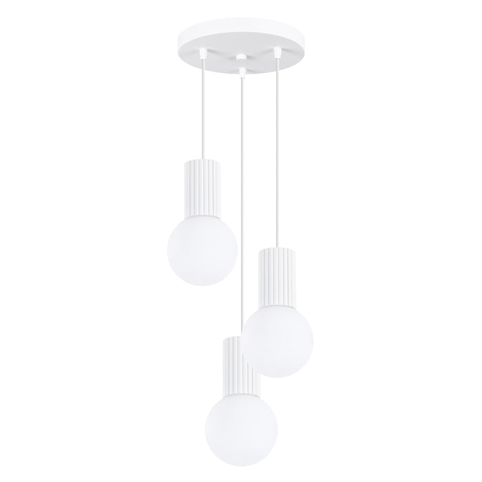 SOLLUX SL.1710 HALO Lámpara Colgante 3p Blanca