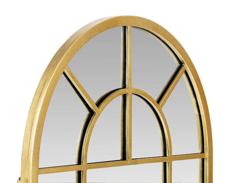 ANDREA HOUSE AX21562 Espejo Pared Arco Metal Dorado 80x56x2.5 CM