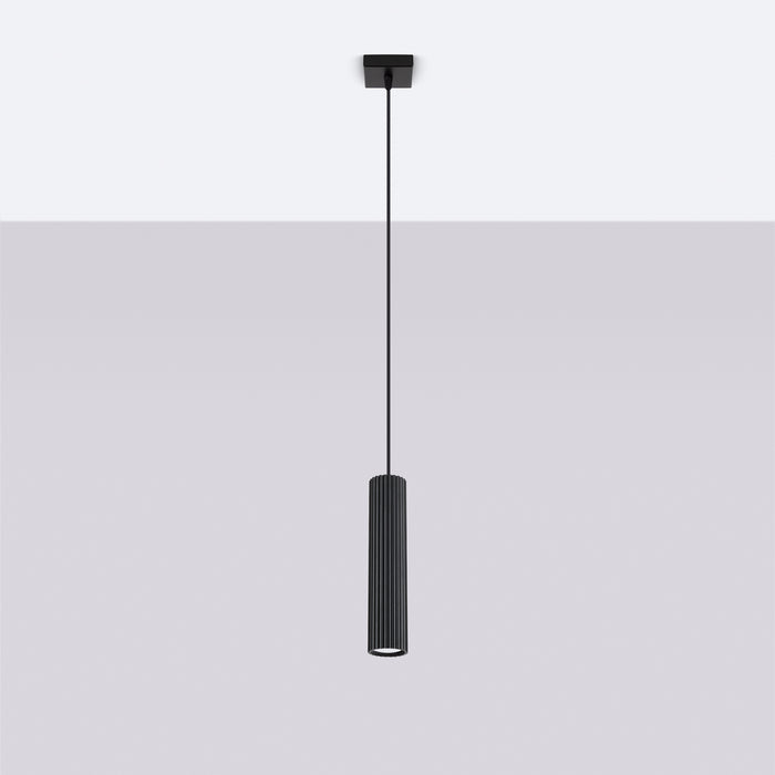SOLLUX SL.1573 KARBON Lámpara Colgante 1 Negro