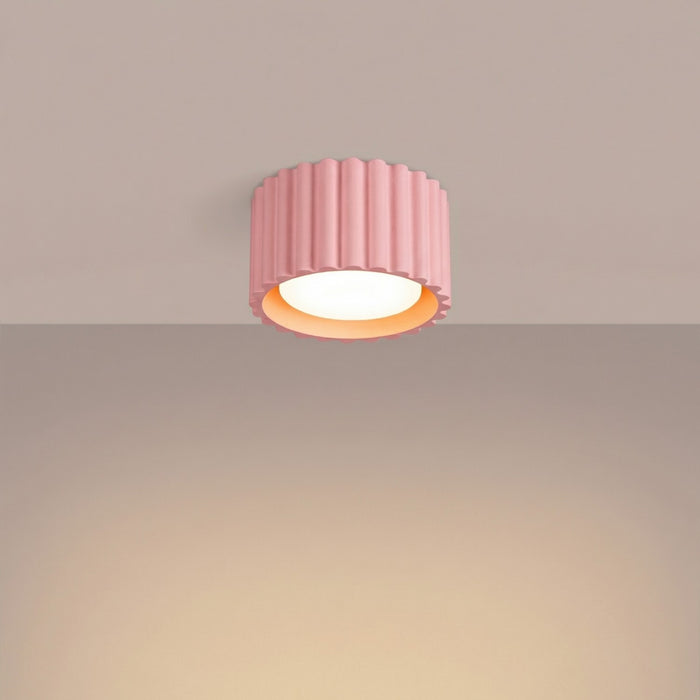 SOLLUX SL.2406 Plafón AURA 1 rosa Gx53