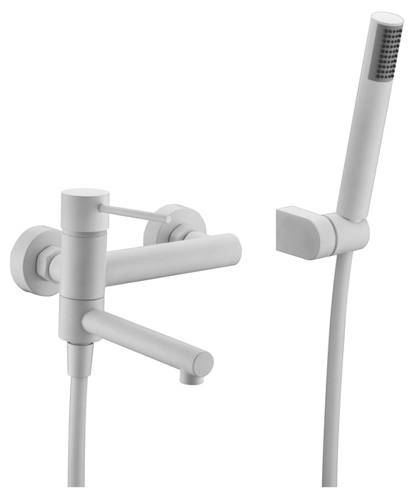 IMEX BDYS045-4BL MILOS STICK Grifo de Baño/Ducha Blanco Mate